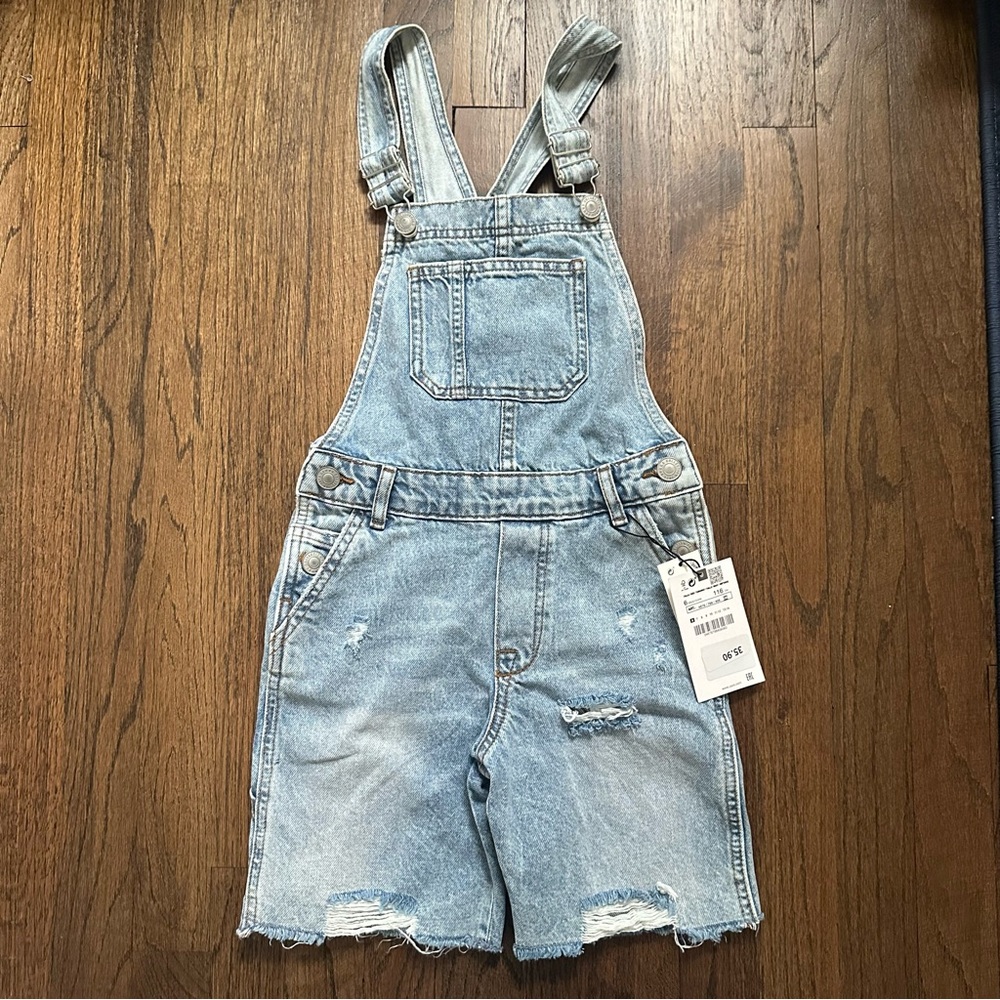 NWT Zara boys shorts overalls